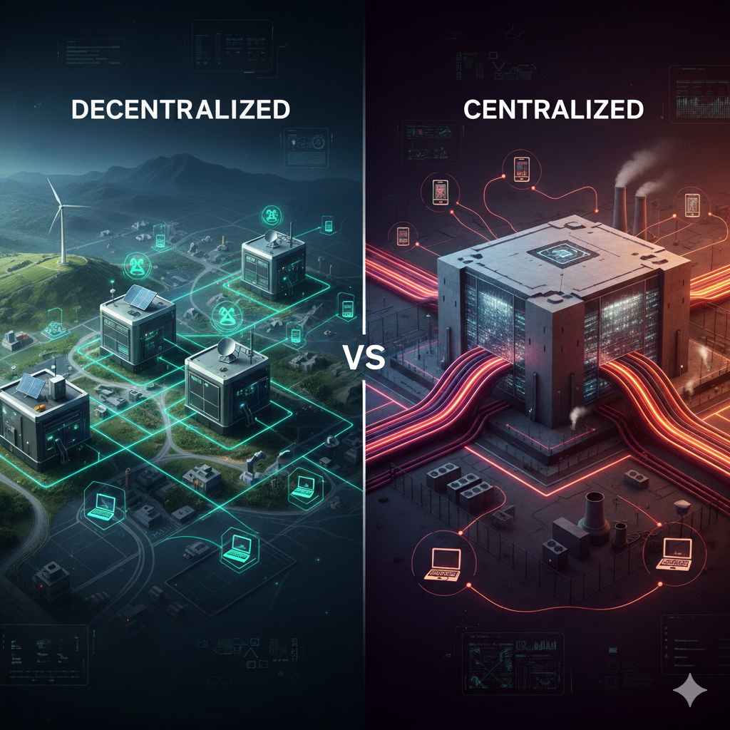 decentralized vs centralized